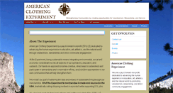 Desktop Screenshot of americanclothingexperiment.org